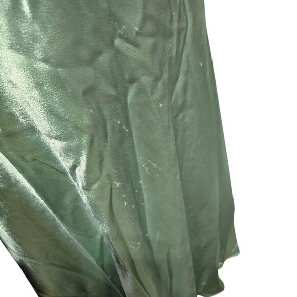 Vtg Gunne Sax Halter Satin Formal Gown Womens Size 3/4 Jessica McClintock - Picture 12 of 16